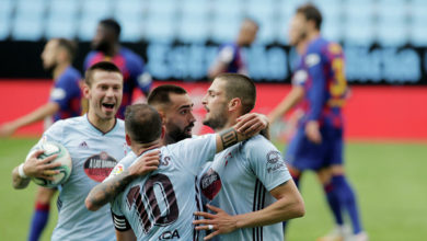 Photo of Нападающий «Сельты» Смолов забил гол в матче с «Барселоной»